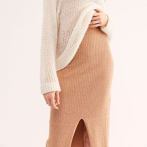 NWT xs Free people Skyline Midi Skirt